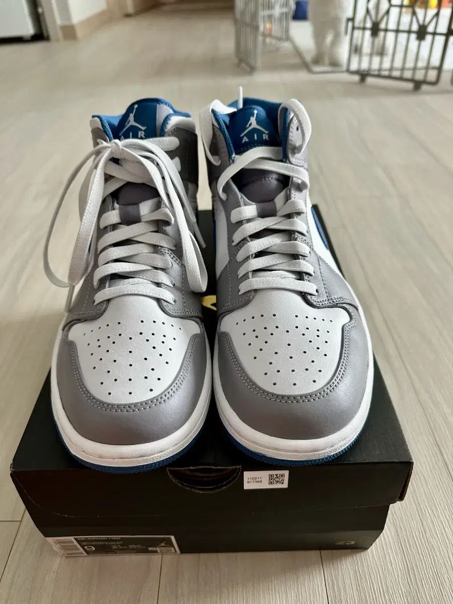 Jordan 1 Mid Cement Grey True Blue 270